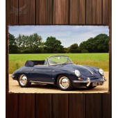 Металлическая табличка Porsche 356B 1600 Cabriolet535